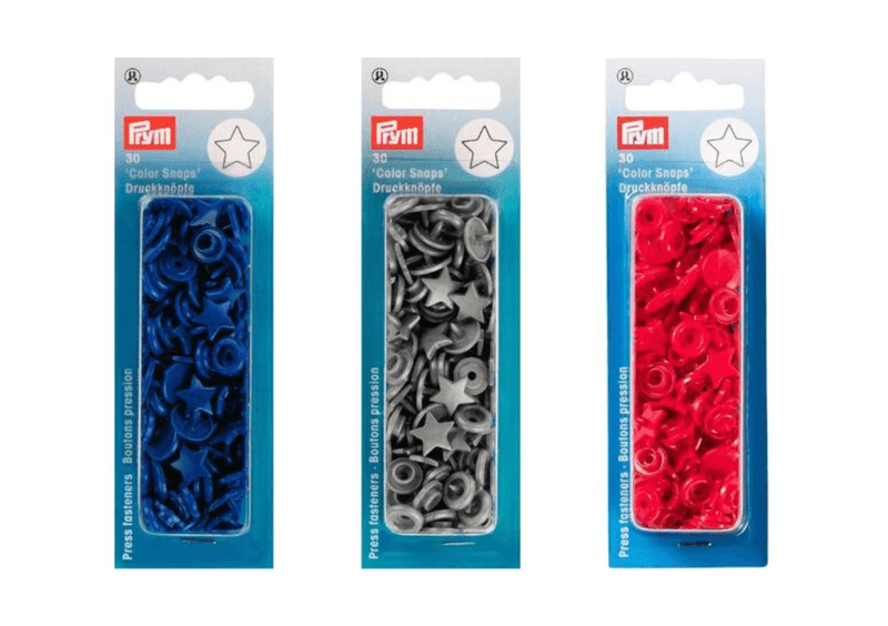 Prym Color Snaps Trykknapp 12,4mm 30stk Stjerne