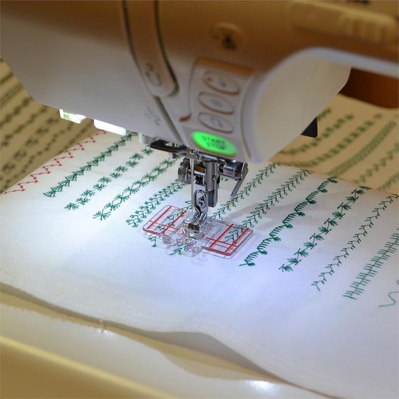Janome/Elna Trykkfot Bordfot guide