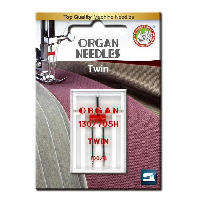 Hovedbilde Organ Tvillingnål 6mm #100 1pk