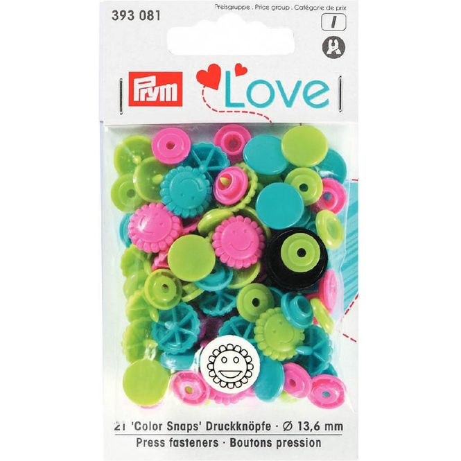 Hovedbilde Prym Love Color Snaps 12,4mm 30stk.