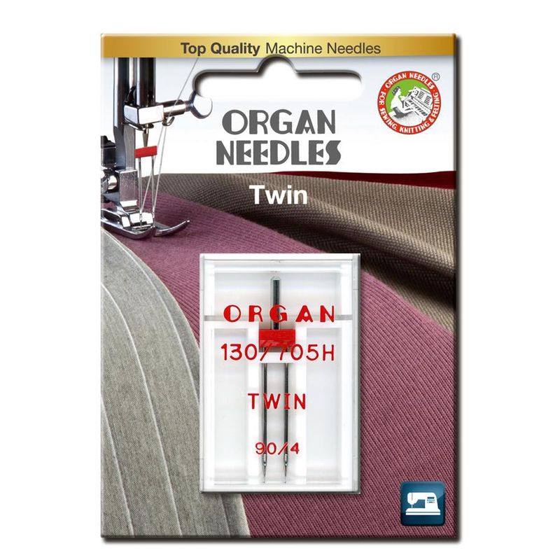 Organ Tvillingnål 4mm #90 1pk