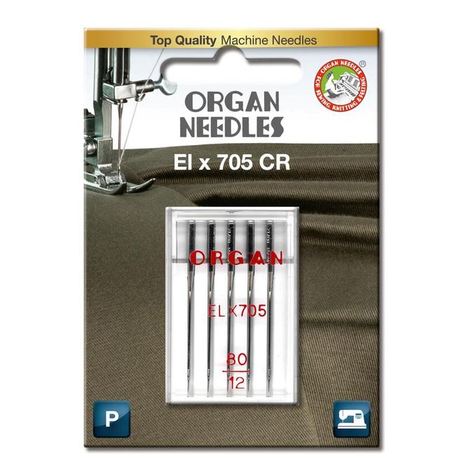 Hovedbilde Organ ELx705 Krom #80 5pk (Overlock/Coverstitch)