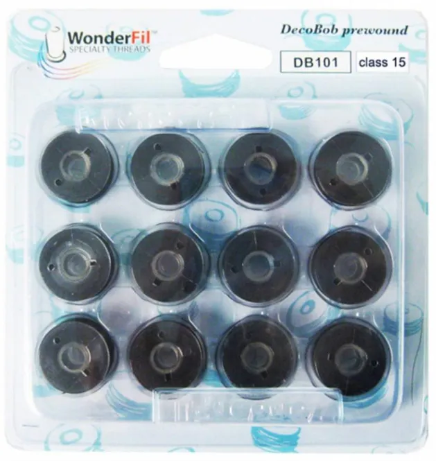 Hovedbilde Spoler med undertråd 12pk Wonderfil DecoBob